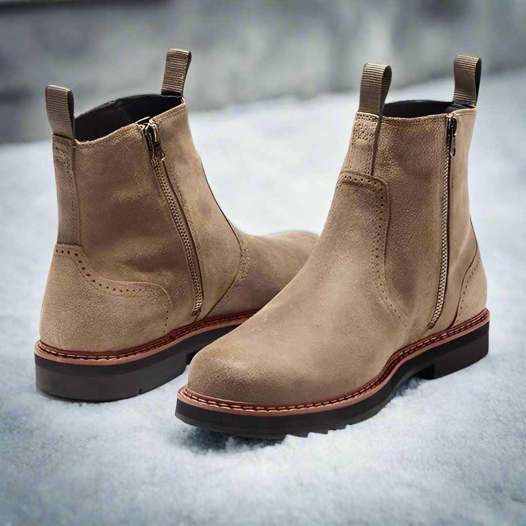 Drune | Stiefel Chelsea Wildleder Elastische Einsätze Bequeme Slip Ons
