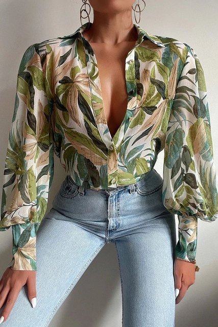 Drune | Bluse Soft Stretch Material Bluse