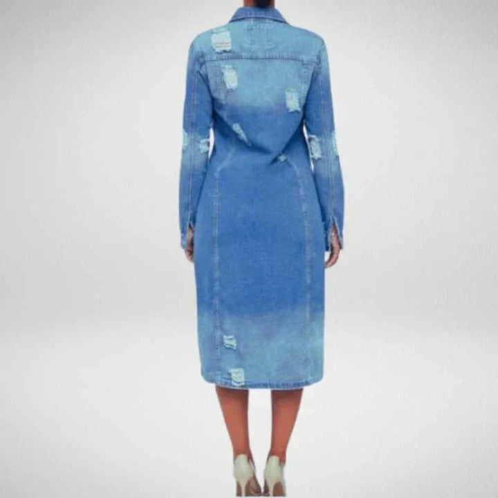 Drune | Schicker Longline Denim Trenchcoat Für Vielseitige Stylings
