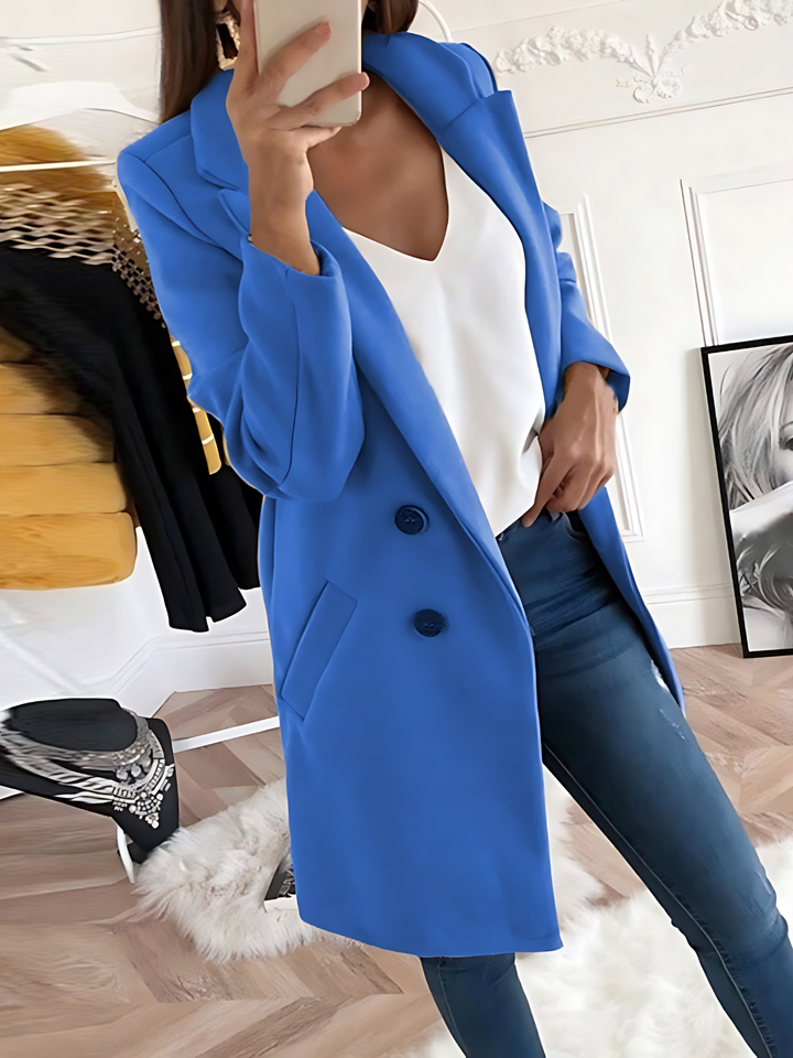 Drune | Schicker Designmantel für Damen, Langarm - Winter