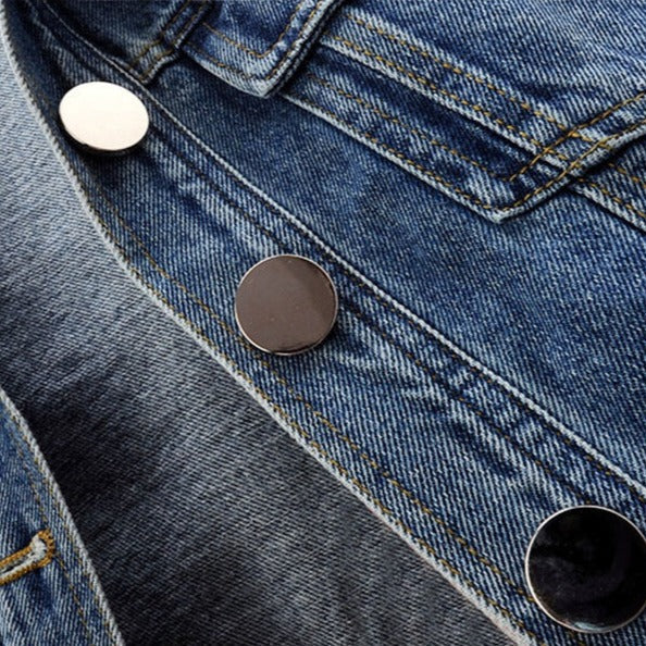 Drune | Stylische Kurze Jeansjacke