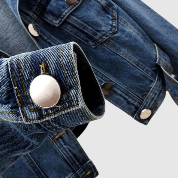 Drune | Stylische Kurze Jeansjacke