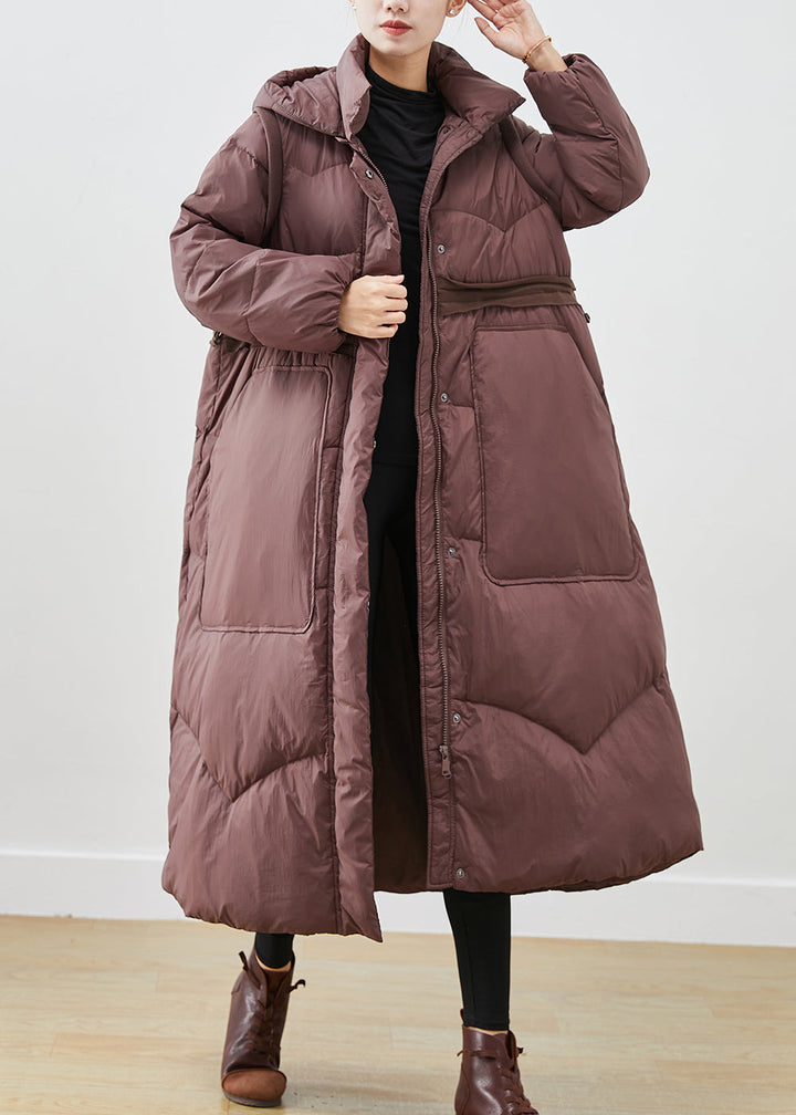 Drune | Entenfedermäntel Kordelzug Große Taschen Winter