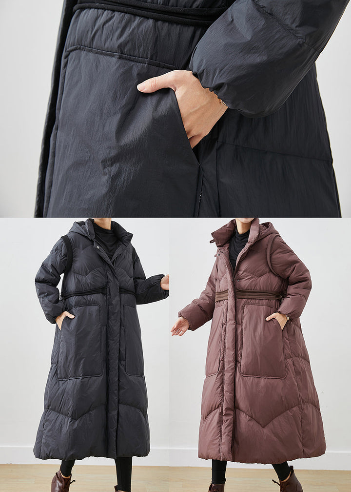 Drune | Entenfedermäntel Kordelzug Große Taschen Winter