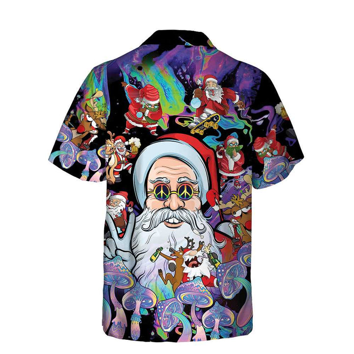 Drune | Weihnachts-Hippie-Weihnachtsmann-Hemd, Weihnachtsmann-Weihnachtshemd, Bestes Geschenk für Weihnachten