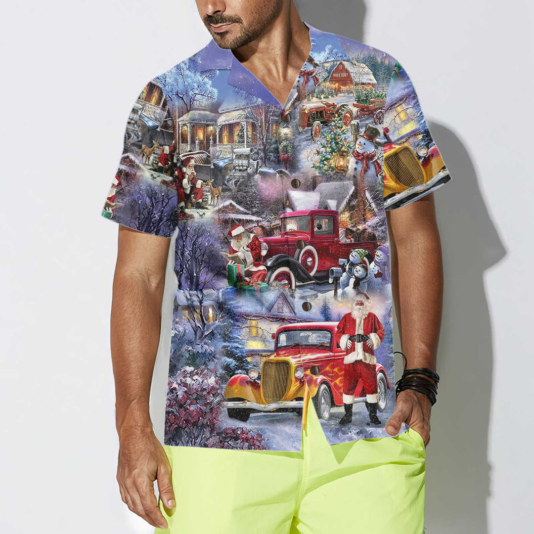 Drune | Weihnachten ist besser mit Hod Rod Hawaiian Shirt, lustiges Weihnachts-Shirt, einzigartige Xmas Geschenkidee