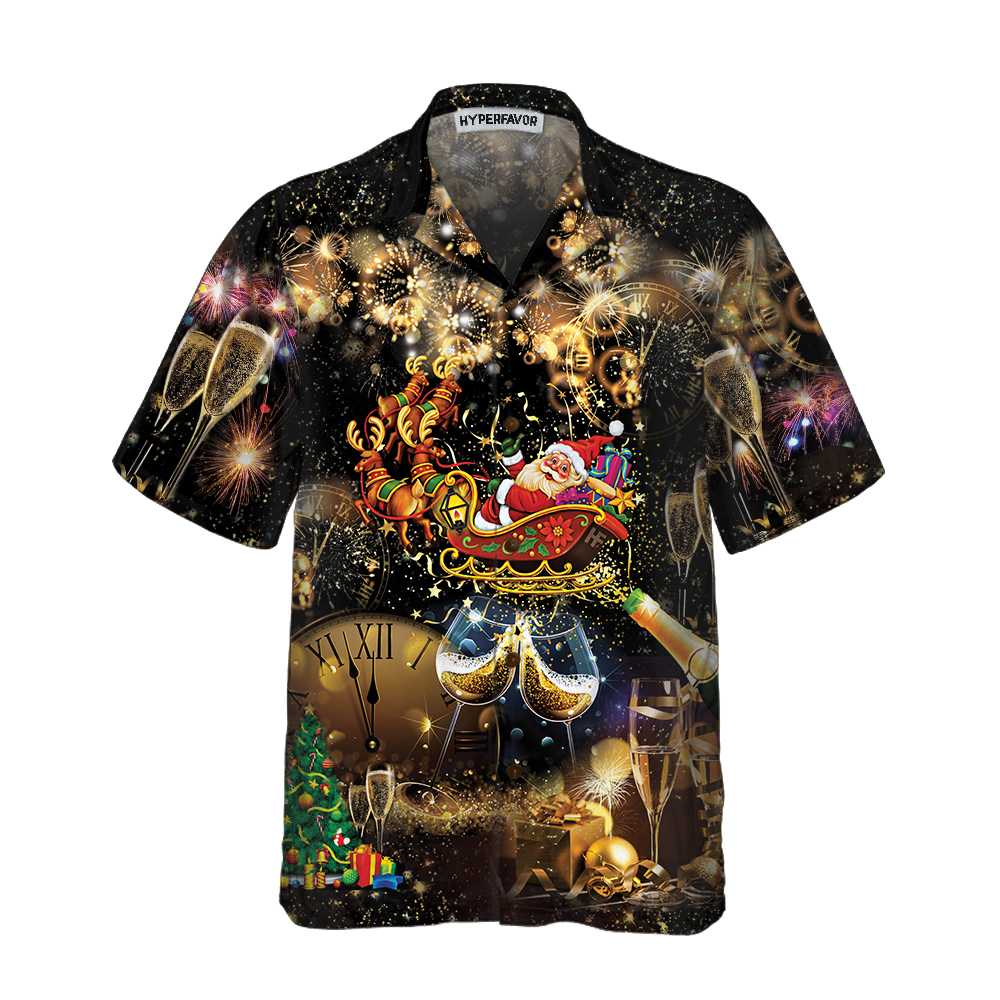 Drune | Weihnachten kommt Hawaiian Shirt, coole Weihnachtsshirt für Männer & Frauen