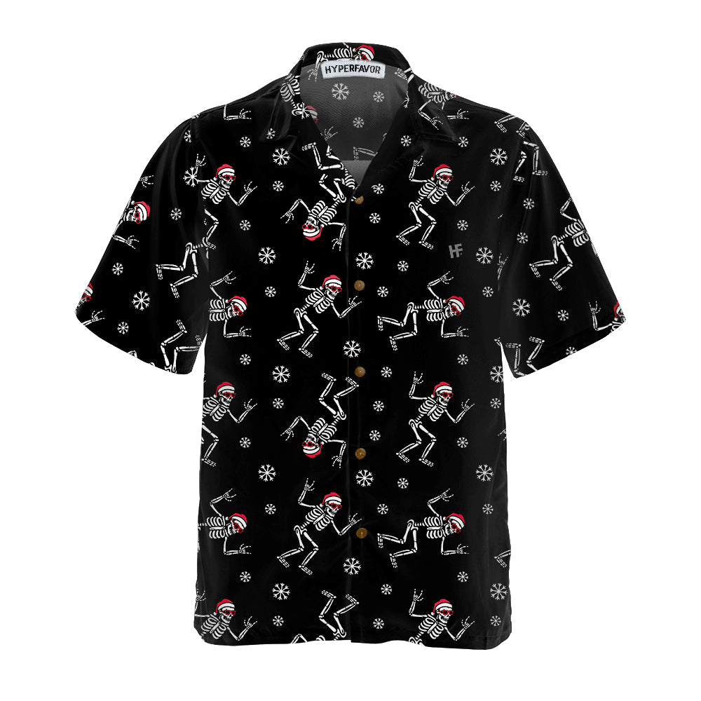 Drune | Weihnachtsrock Hawaiian Shirt, Lustiges Weihnachtsknochen Shirt