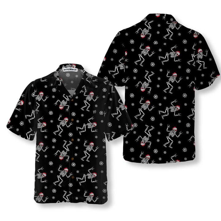 Drune | Weihnachtsrock Hawaiian Shirt, Lustiges Weihnachtsknochen Shirt