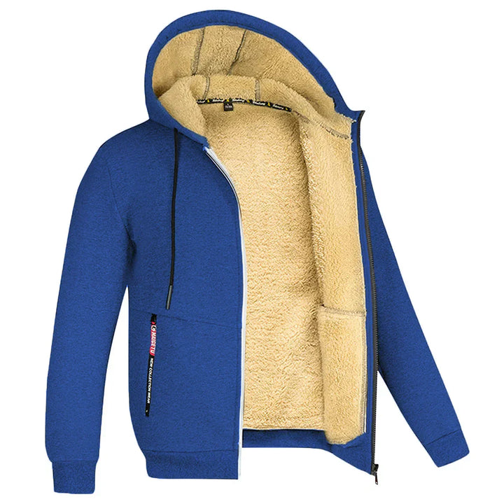 Drune | Hoodie aus Lambswool - warmer & weicher Sweatshirt mit Kapuze und Plüschfutter für den Winter