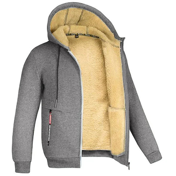 Drune | Hoodie aus Lambswool - warmer & weicher Sweatshirt mit Kapuze und Plüschfutter für den Winter