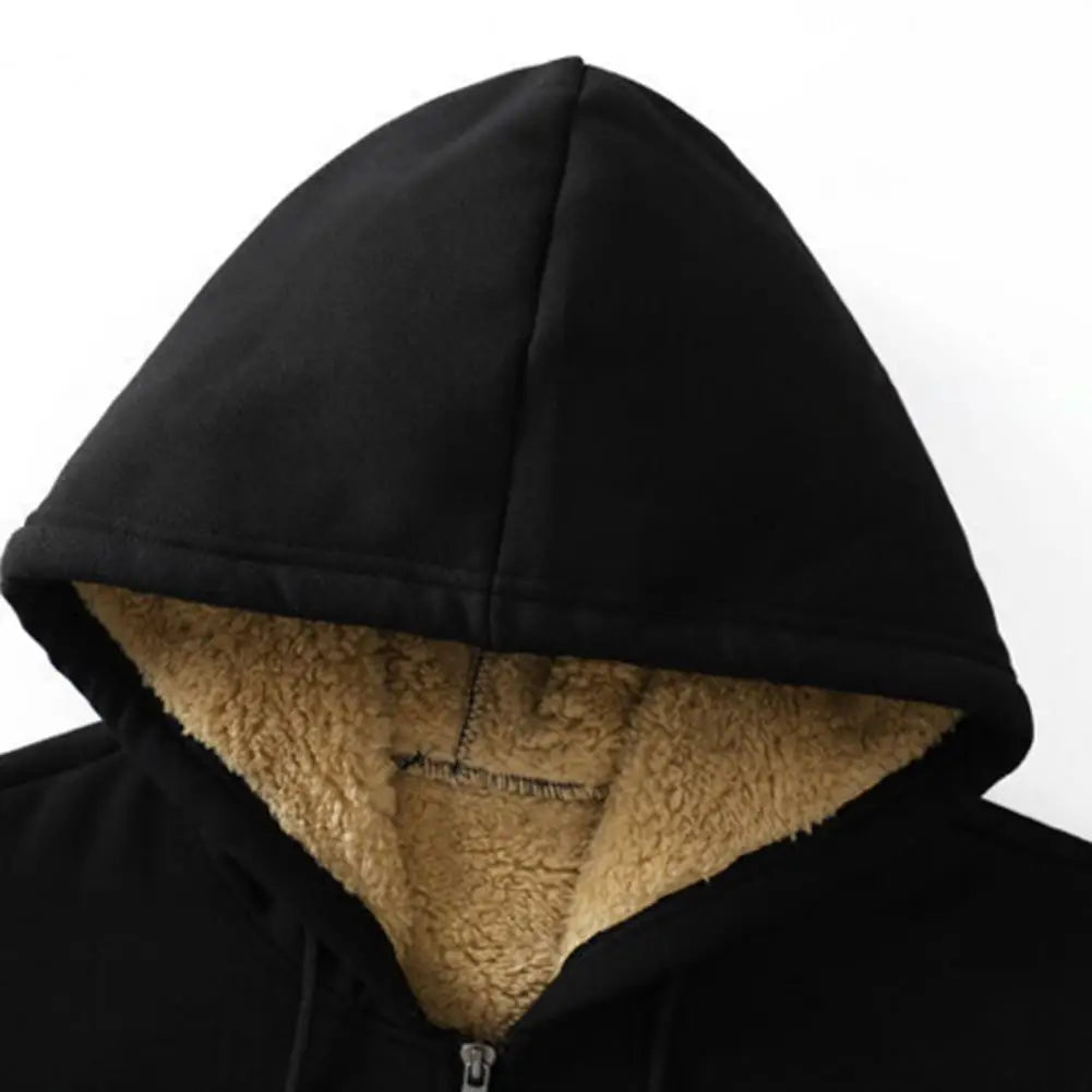 Drune | Hoodie aus Lambswool - warmer & weicher Sweatshirt mit Kapuze und Plüschfutter für den Winter
