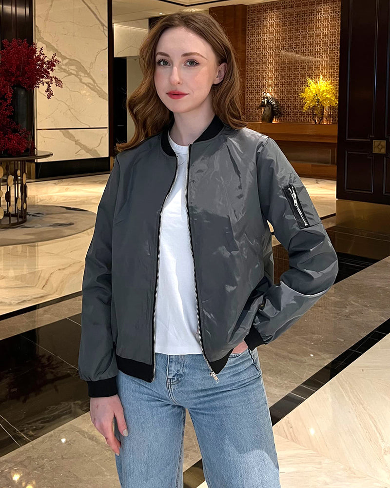 Drune | Klassische Damen Bomberjacke