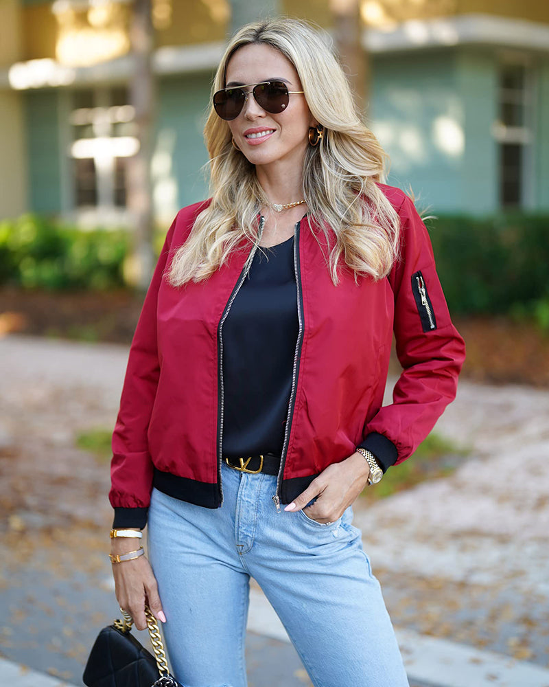 Drune | Stilvolle klassische Bomberjacke mit Taschen - perfekt für jede Gelegenheit