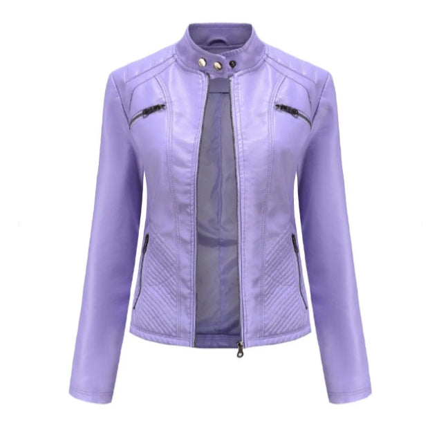Drune | Klassische Lederjacke für Frauen - zeitloser Schnitt