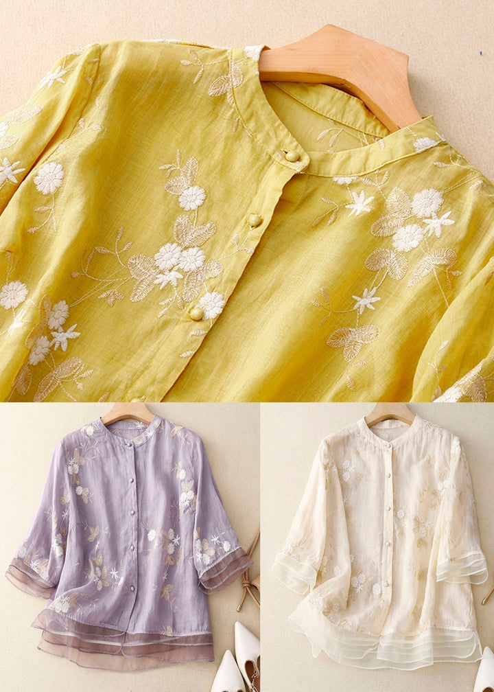 Drune | Bluse mit Blumenmuster aus Leichtem Stoff