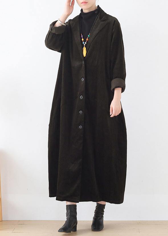 Drune | army green Mode Kleidung Inspiration Anzugkragen gestreifte Damenmäntel