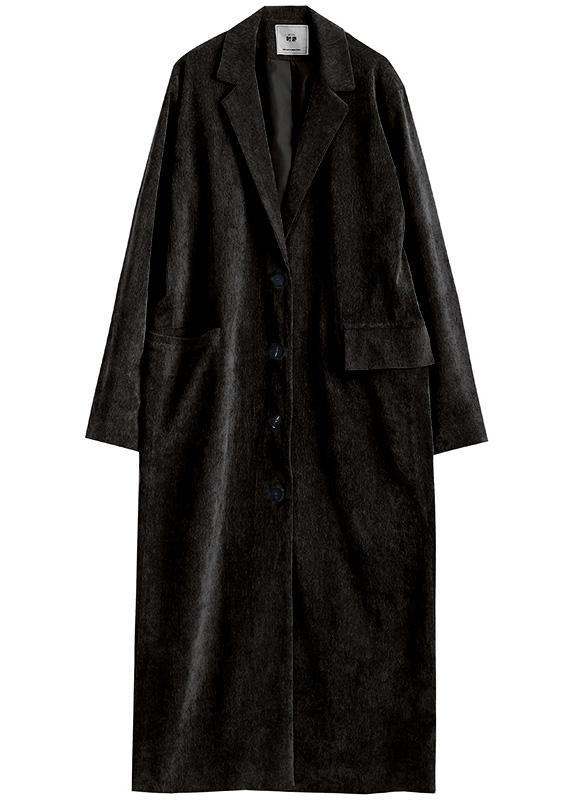 Drune | rote Mode Tunika Muster Arbeitskleidung Notch-Kragen Winter Damen Mäntel