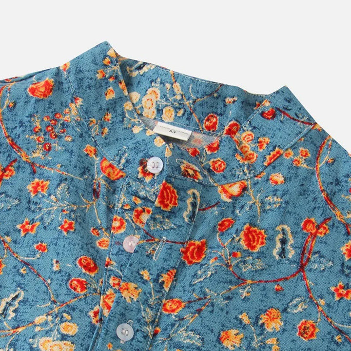 Drune - Blumiges Herrenhemd