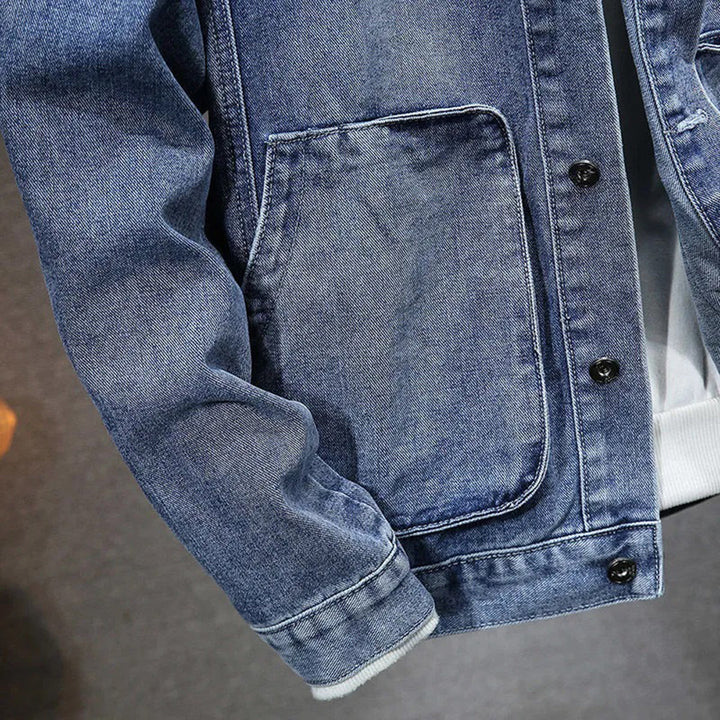 Drune | Jeansjacke mit Kapuze für Männer
