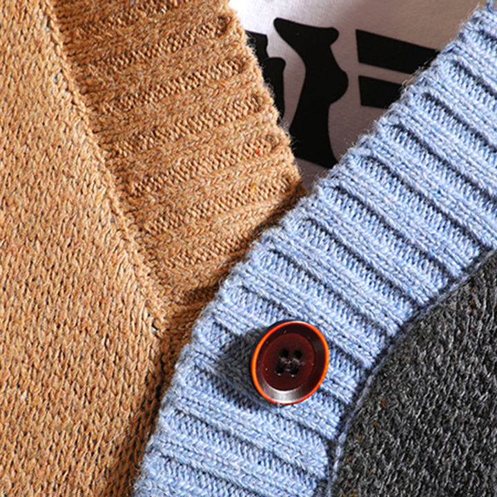 Drune | Bunte, Bequeme Strickjacke für Herren