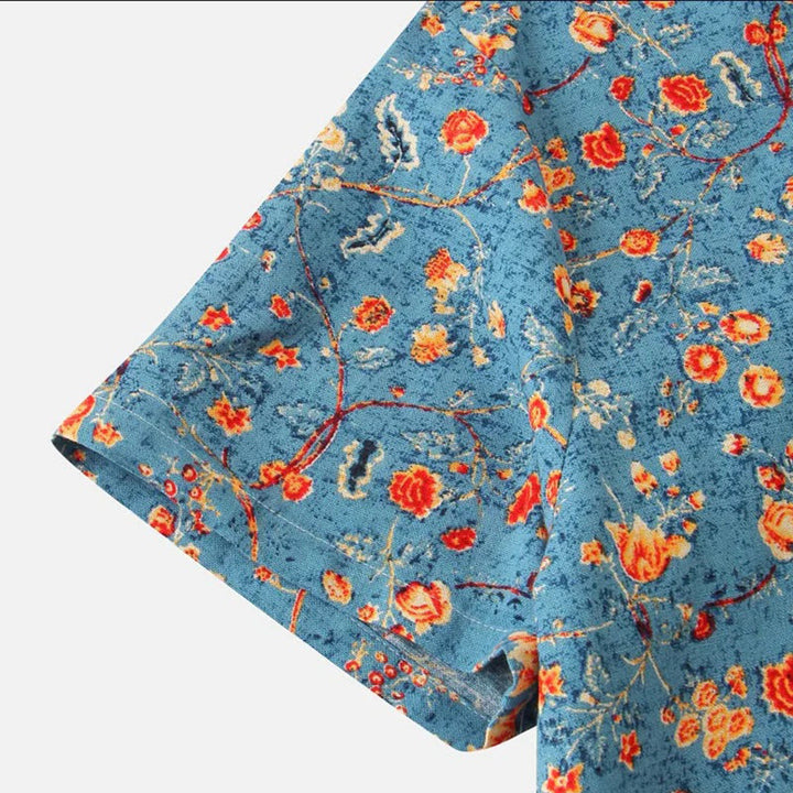 Drune - Blumiges Herrenhemd
