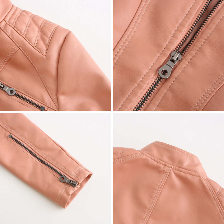 Drune | Damen Lederjacke Mit Zeitlosem Elegantem Look