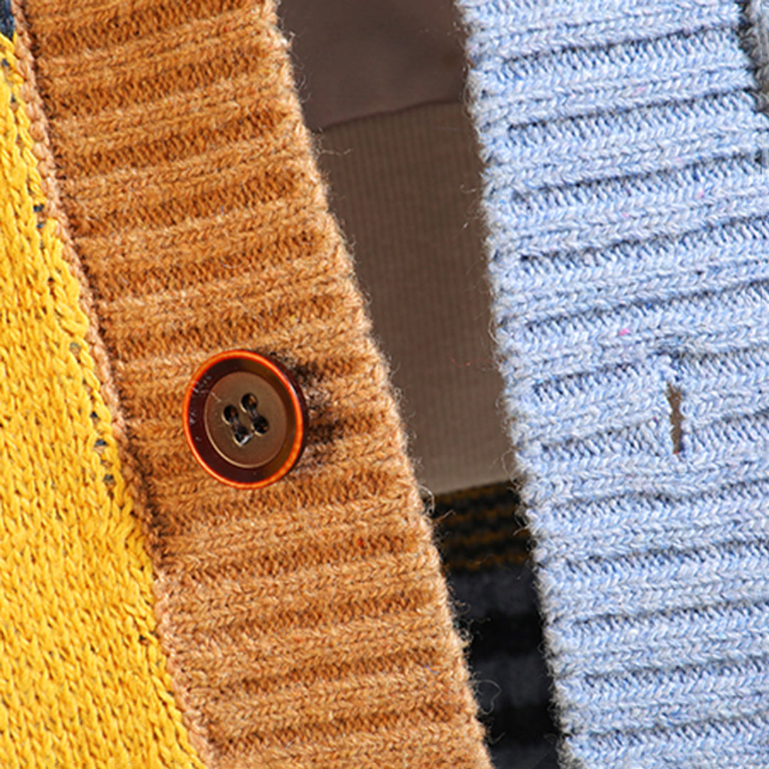 Drune | Bunte, Bequeme Strickjacke für Herren