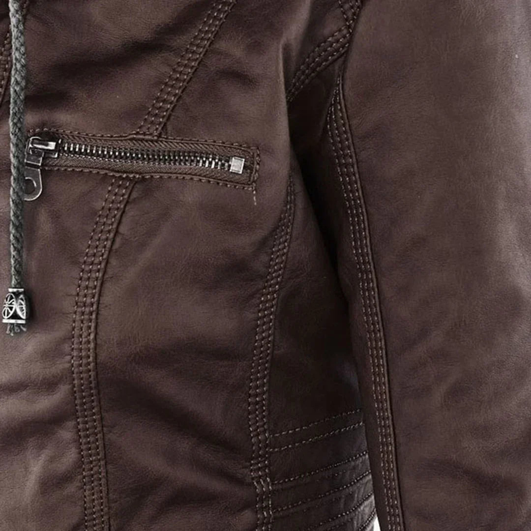 Drune | Stilvolle Motorradjacke mit Kapuze