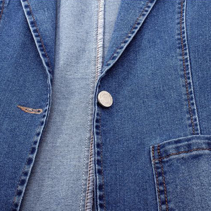 Drune | Stilvolle Lange Jeansblazer