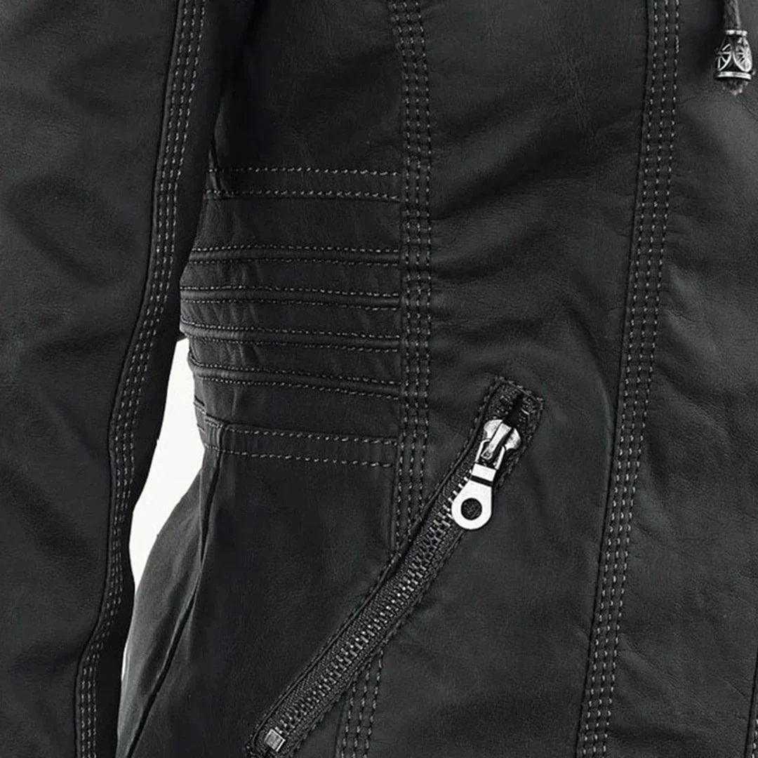 Drune | Stilvolle Motorradjacke mit Kapuze