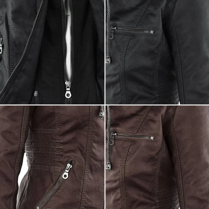Drune | Stilvolle Motorradjacke mit Kapuze