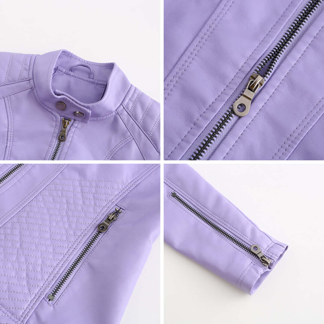 Drune | Damen Lederjacke Mit Zeitlosem Elegantem Look
