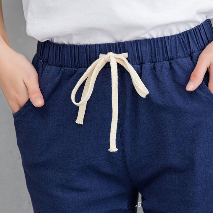 Drune | Bequeme Damenhose in Schwarz, Khaki Und Blau