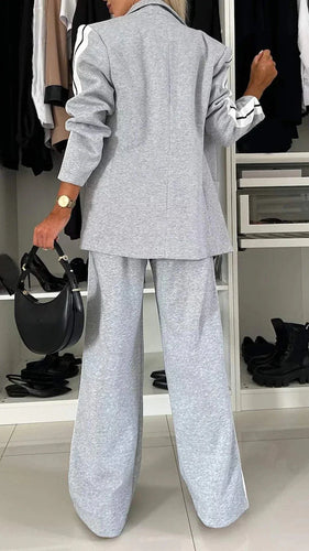 Drune | Ord Set Blazer für Damen und weite Jogginghose Zweiteiler