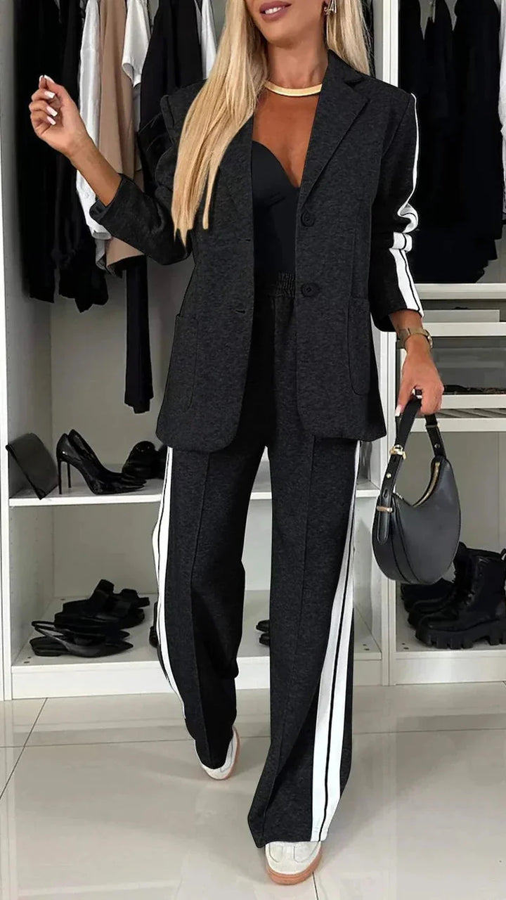 Drune | Ord Set Blazer für Damen und weite Jogginghose Zweiteiler