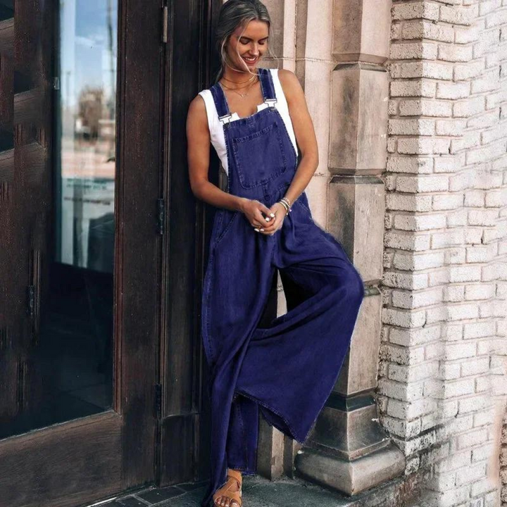 Drune | Eleganter Verstellbarer Denim-Jumpsuit