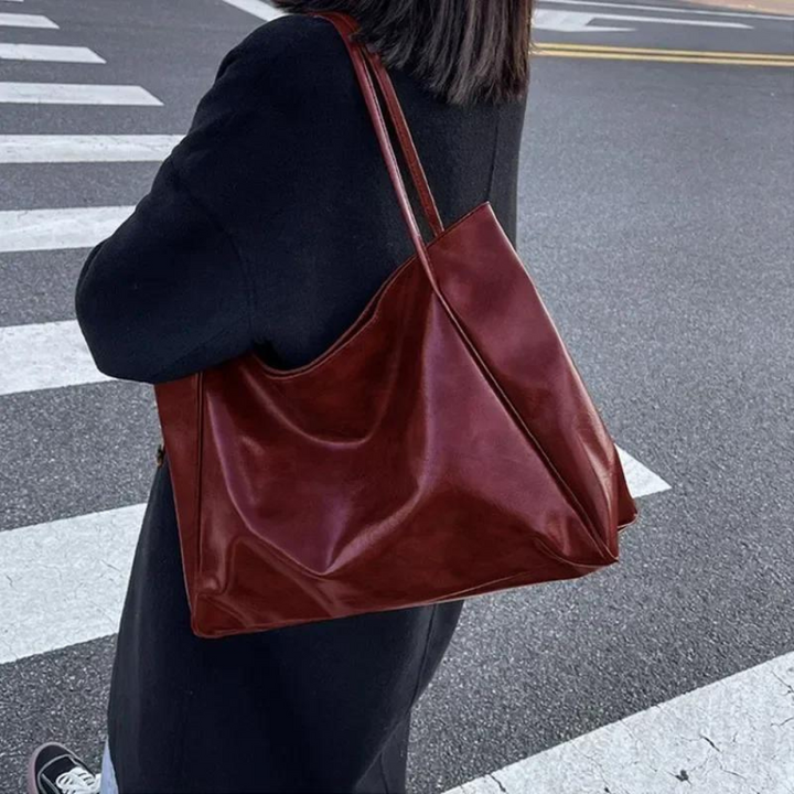Drune | Lederhandtasche in Bordeaux