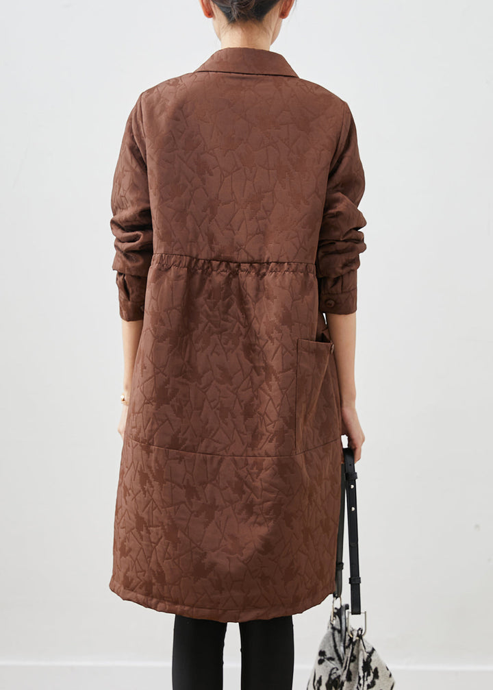 Drune | Patchwork Feine Baumwollgefüllte Mäntel Übergröße Jacquard Winter