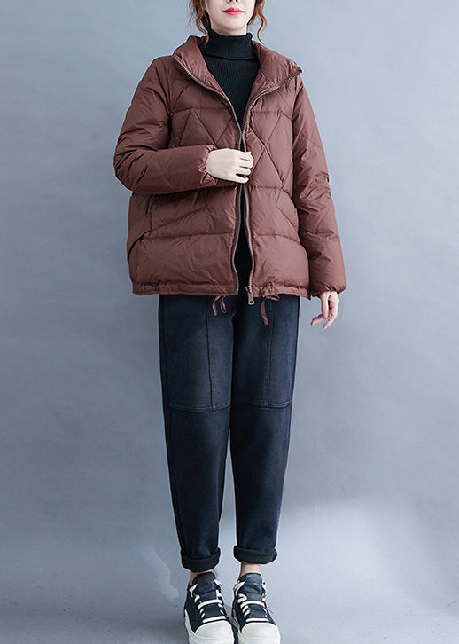 Drune | Taschen Patchwork Feine Baumwolle Gefütterte Mäntel Mit Reißverschluss Winter