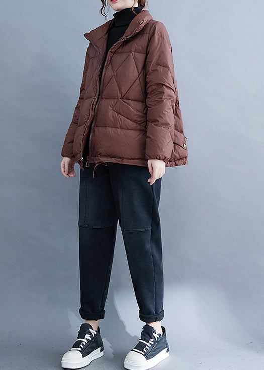 Drune | Taschen Patchwork Feine Baumwolle Gefütterte Mäntel Mit Reißverschluss Winter