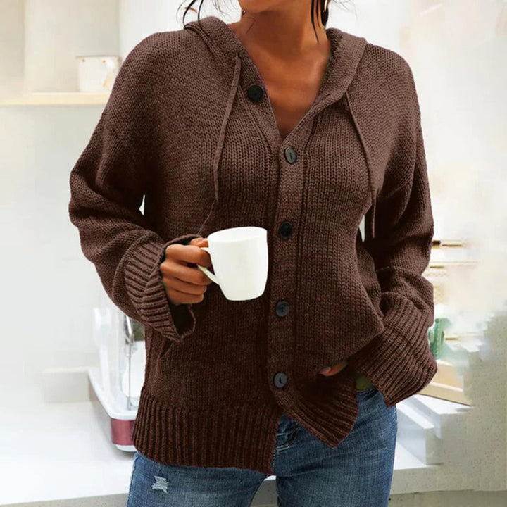 Drune | Strickjacke mit Kapuze und Kordelzug