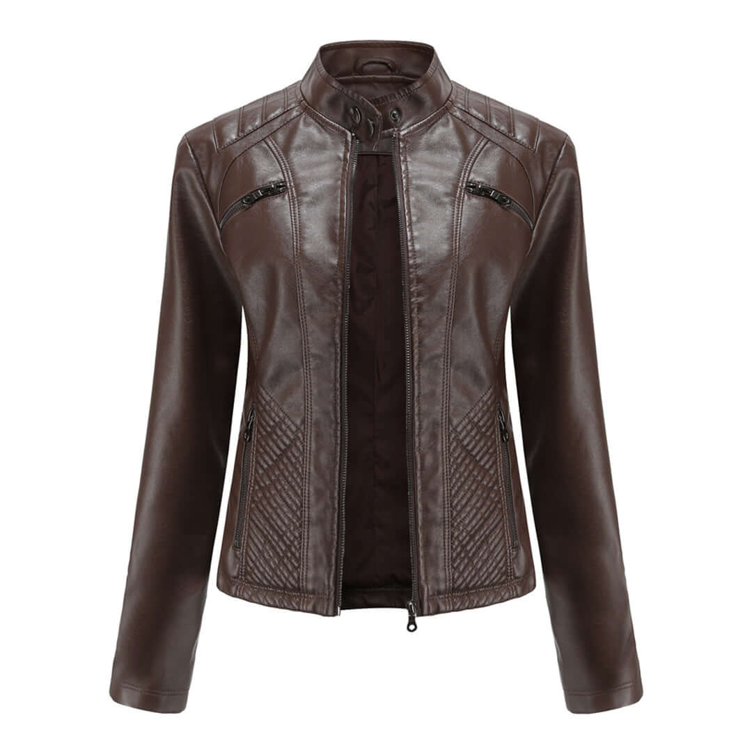 Drune | Damen Lederjacke Mit Zeitlosem Elegantem Look