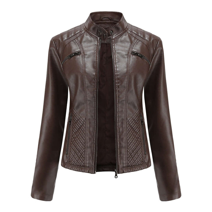 Drune | Damen Lederjacke Mit Zeitlosem Elegantem Look