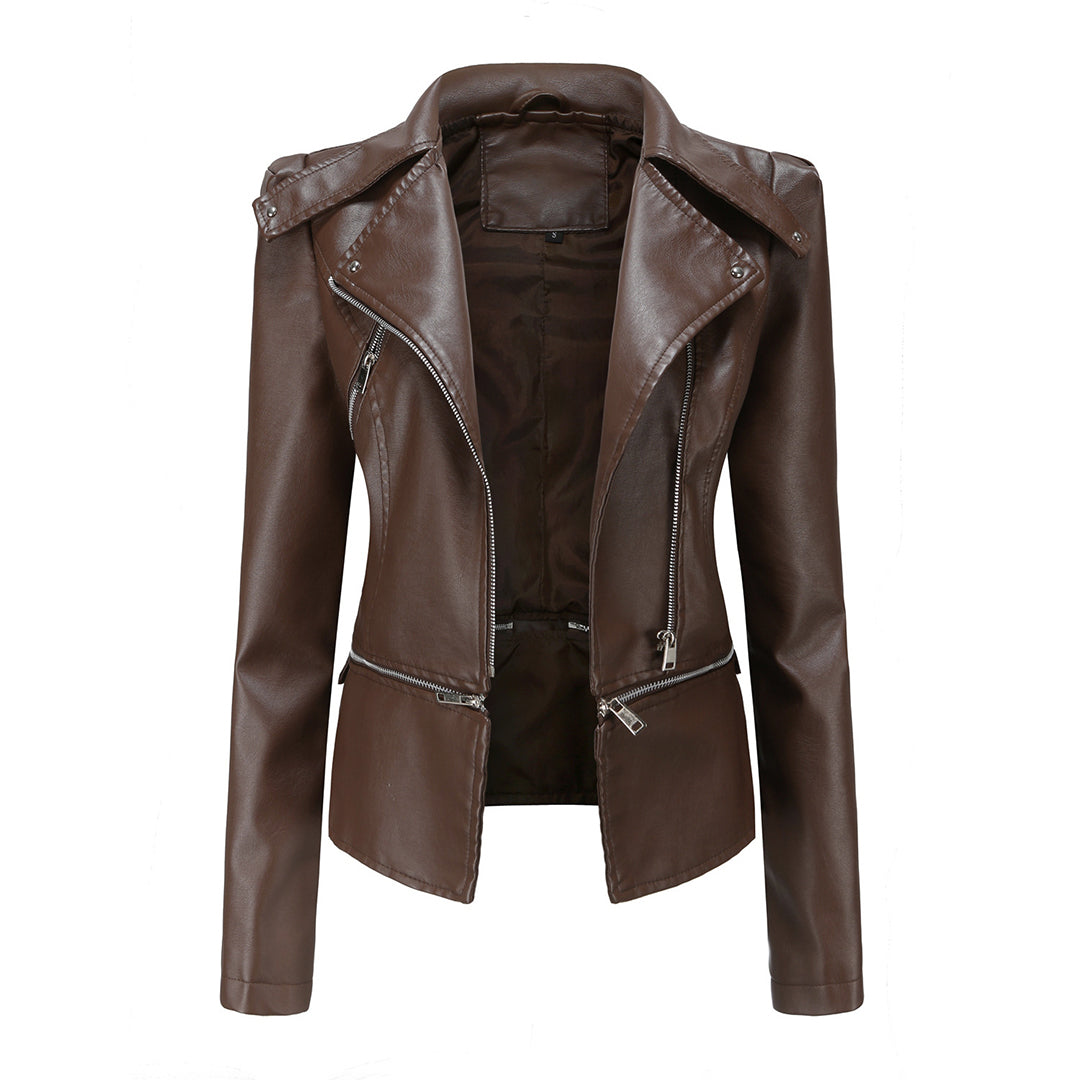Drune | Damenlederjacke mit elegantem Finish