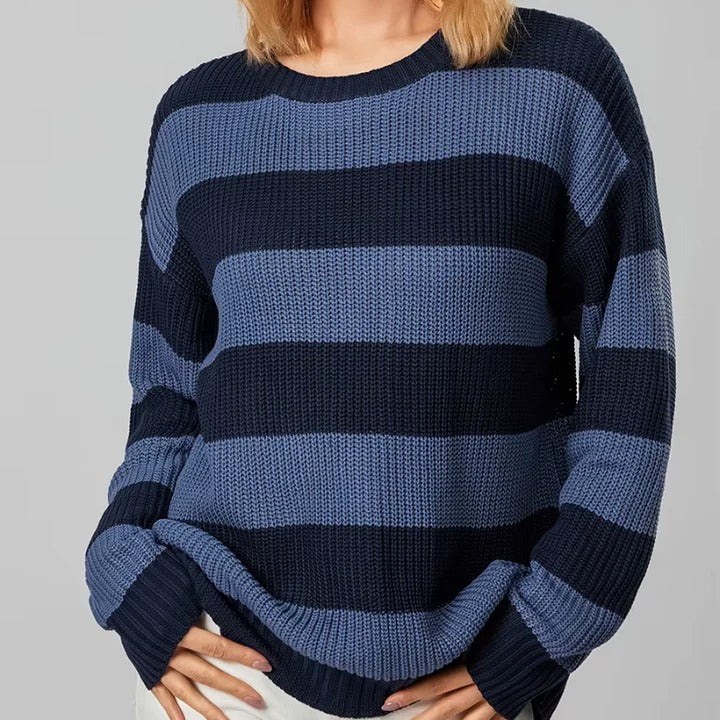 Drune | Streifen Strickpullover