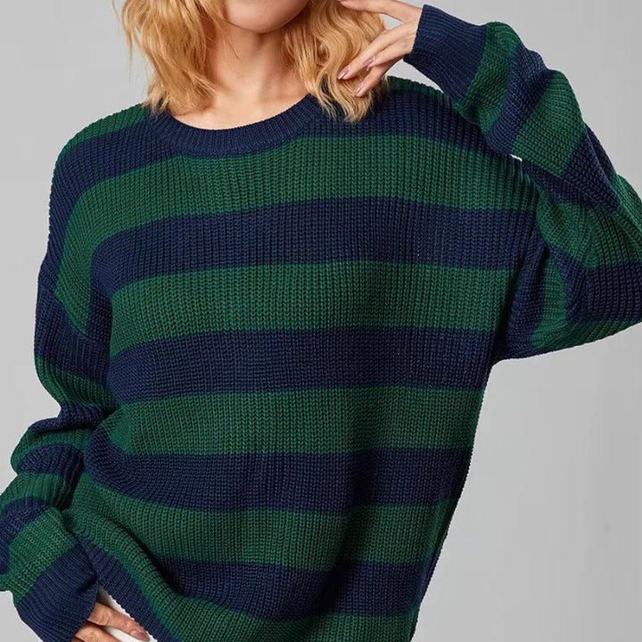 Drune | Streifen Strickpullover