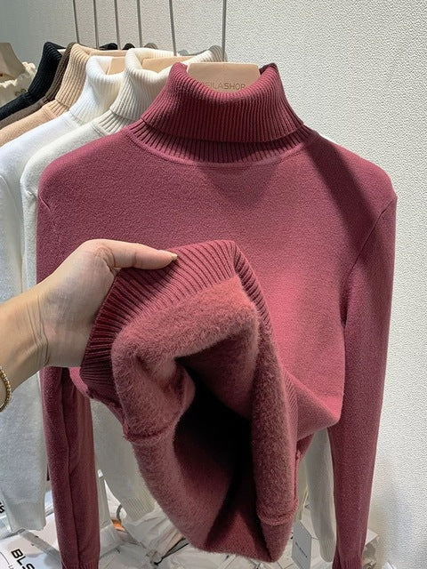 Drune | Warmer Damenpullover aus Samt