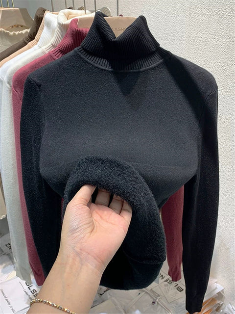 Drune | Warmer Damenpullover aus Samt