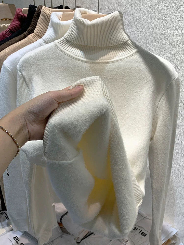 Drune | Warmer Damenpullover aus Samt